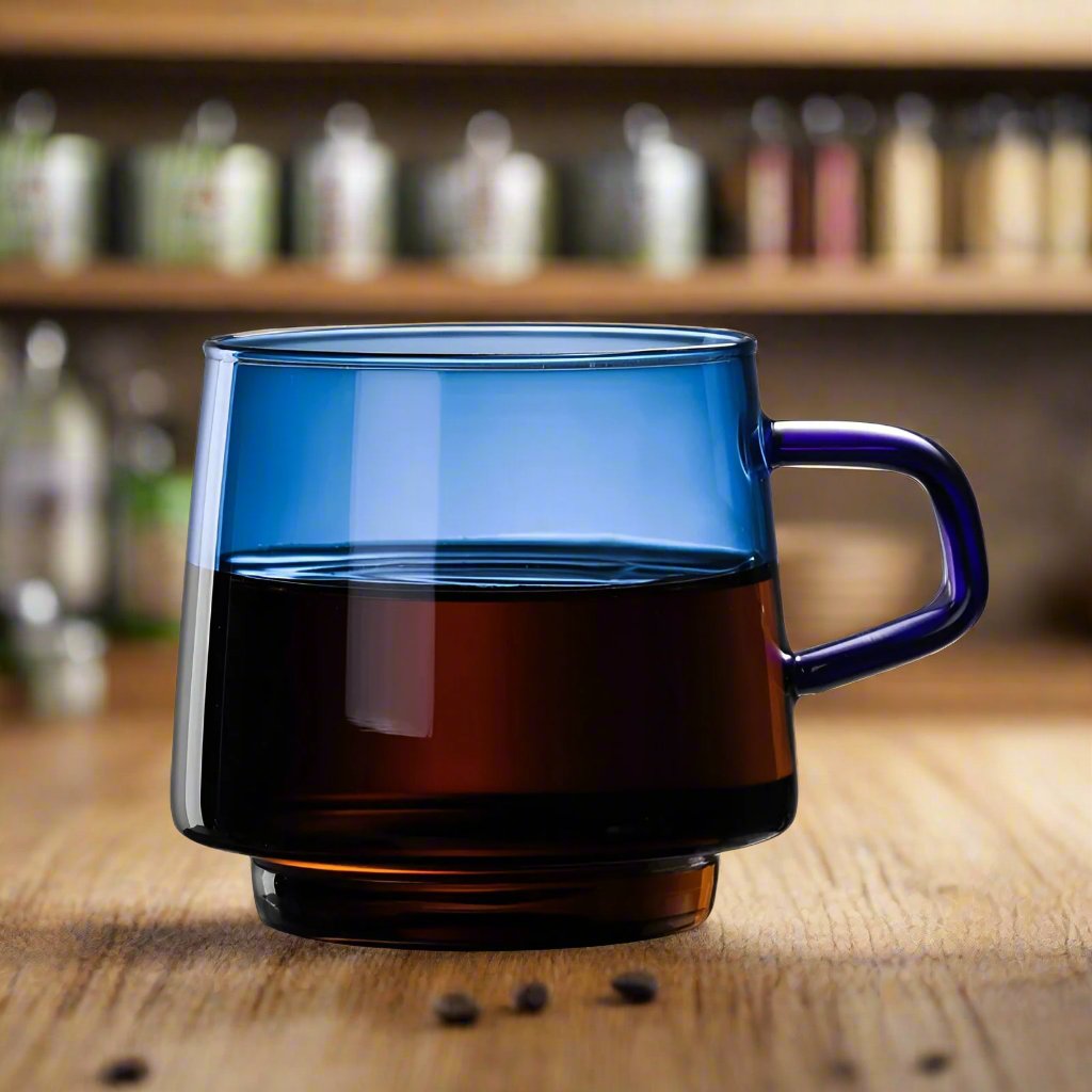 Borosilicate Colourful Glass Coffee Mug - The House Of BLOC