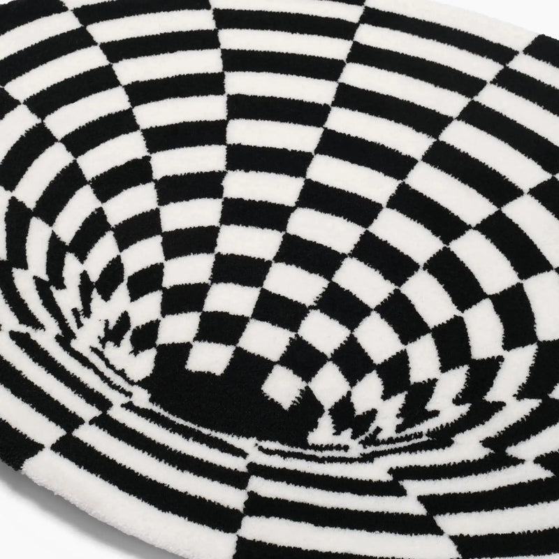 Bottomless Geometric Checkerboard Rug - The House Of BLOC