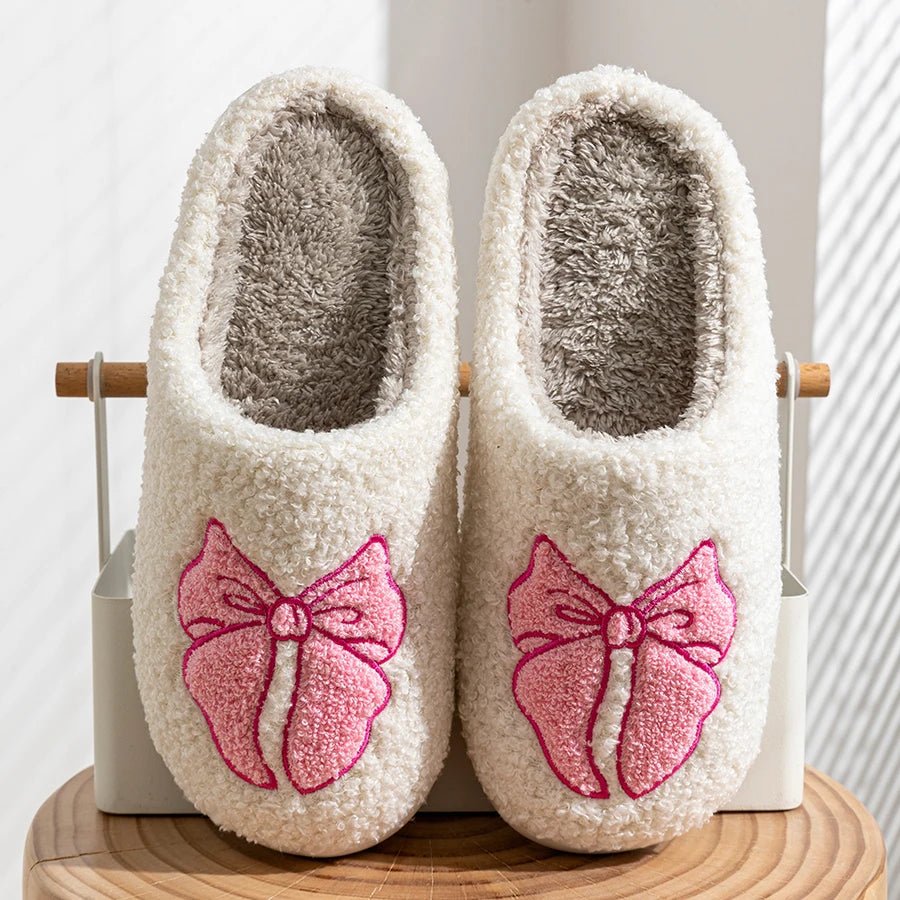 Bow Design Home Slippers - The House Of BLOC