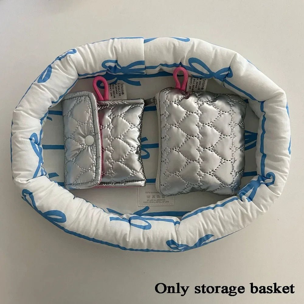 Bow Pattern Organizer Basket - The House Of BLOC