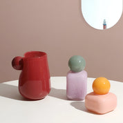 Candy Colour Abstract Glass Vase - The House Of BLOC