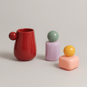 Candy Colour Abstract Glass Vase - The House Of BLOC