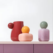 Candy Colour Abstract Glass Vase - The House Of BLOC