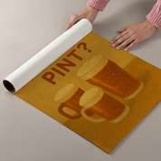 Care For A Pint Poster - Premium Semi - Glossy Poster - The House Of BLOC
