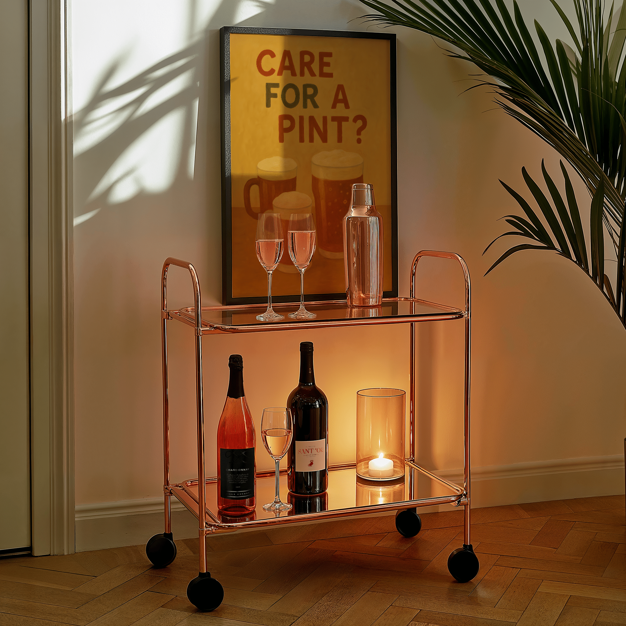 Care For A Pint Poster - Premium Semi - Glossy Poster - The House Of BLOC