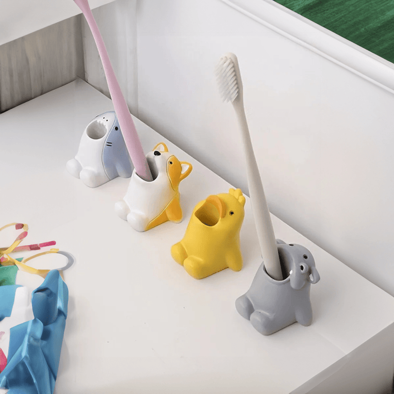 Cartoon Animal Toothbrush Holder - The House Of BLOC