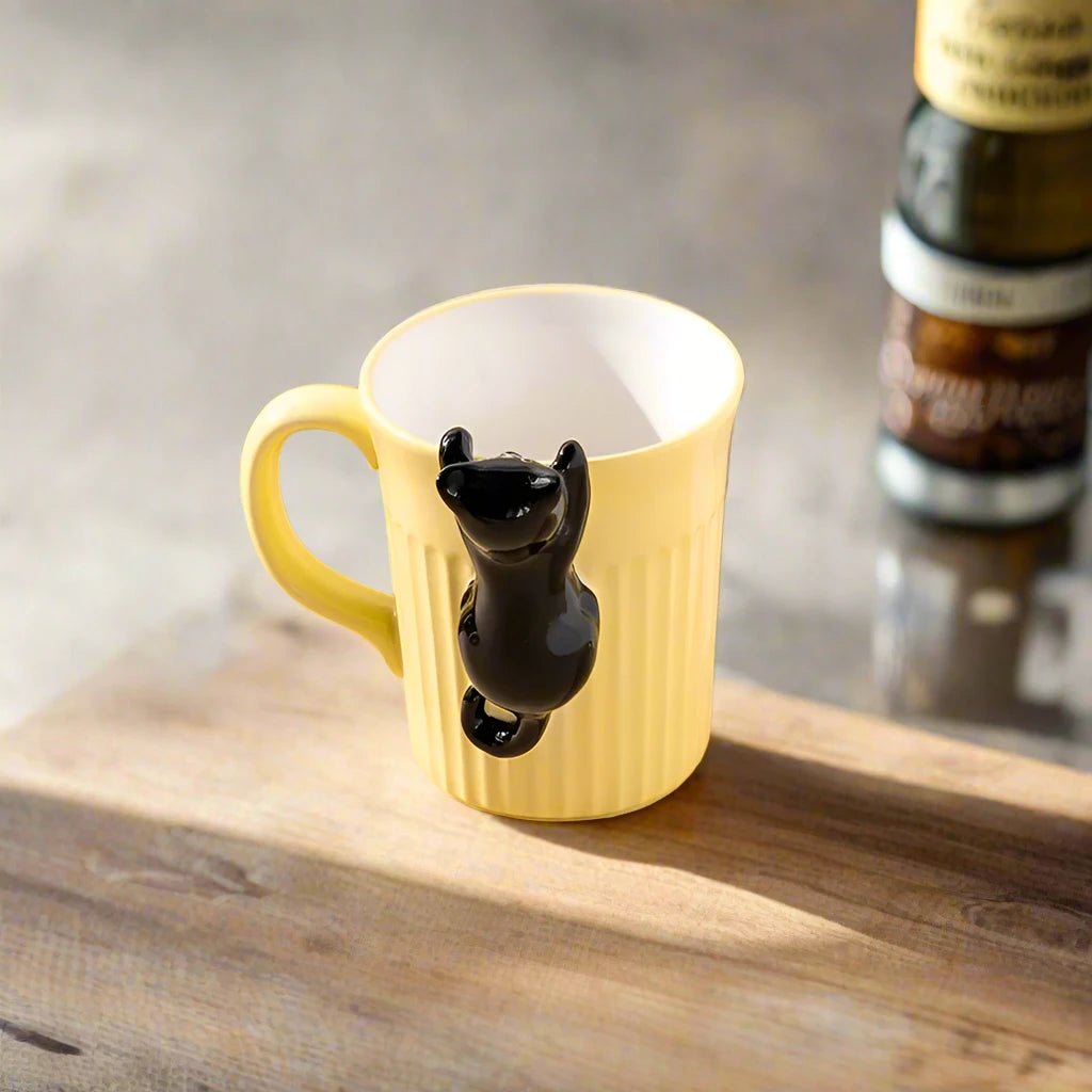 Cartoon Ceramic Cat Mug - The House Of BLOC