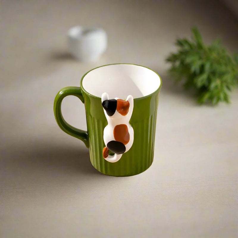 Cartoon Ceramic Cat Mug - The House Of BLOC