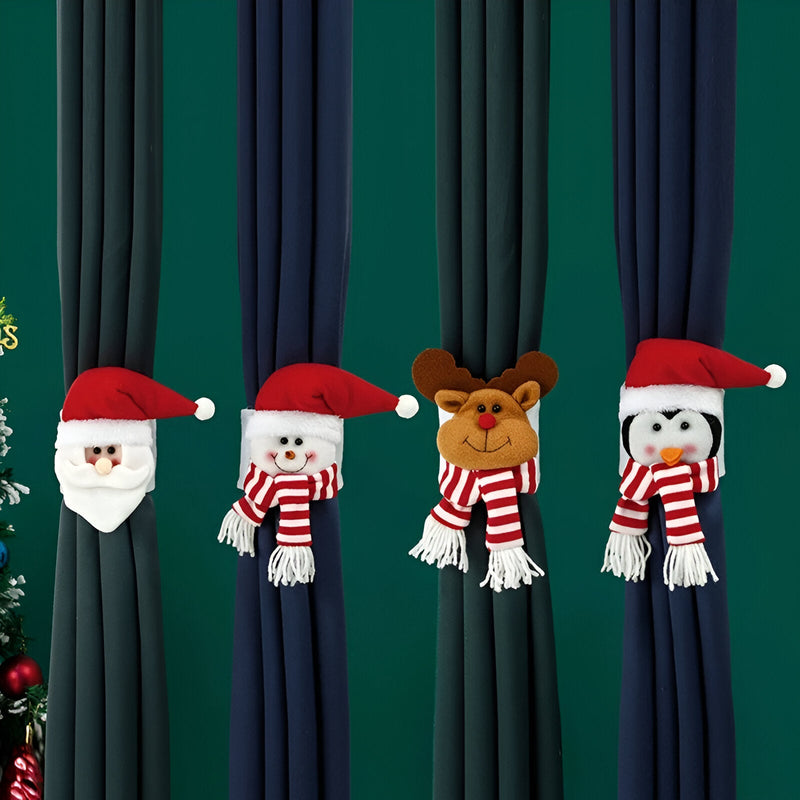 Cartoon Christmas Character Curtain Ties - The House Of BLOC