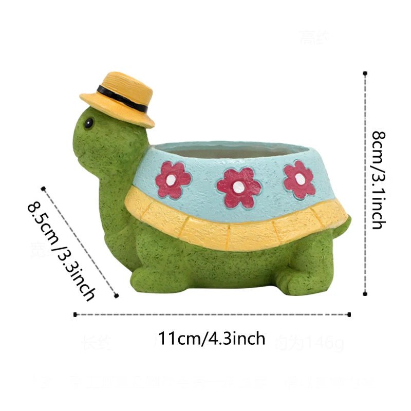 Cartoon Turtle Succulent Flower Pot - The House Of BLOC