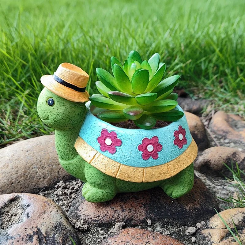 Cartoon Turtle Succulent Flower Pot - The House Of BLOC