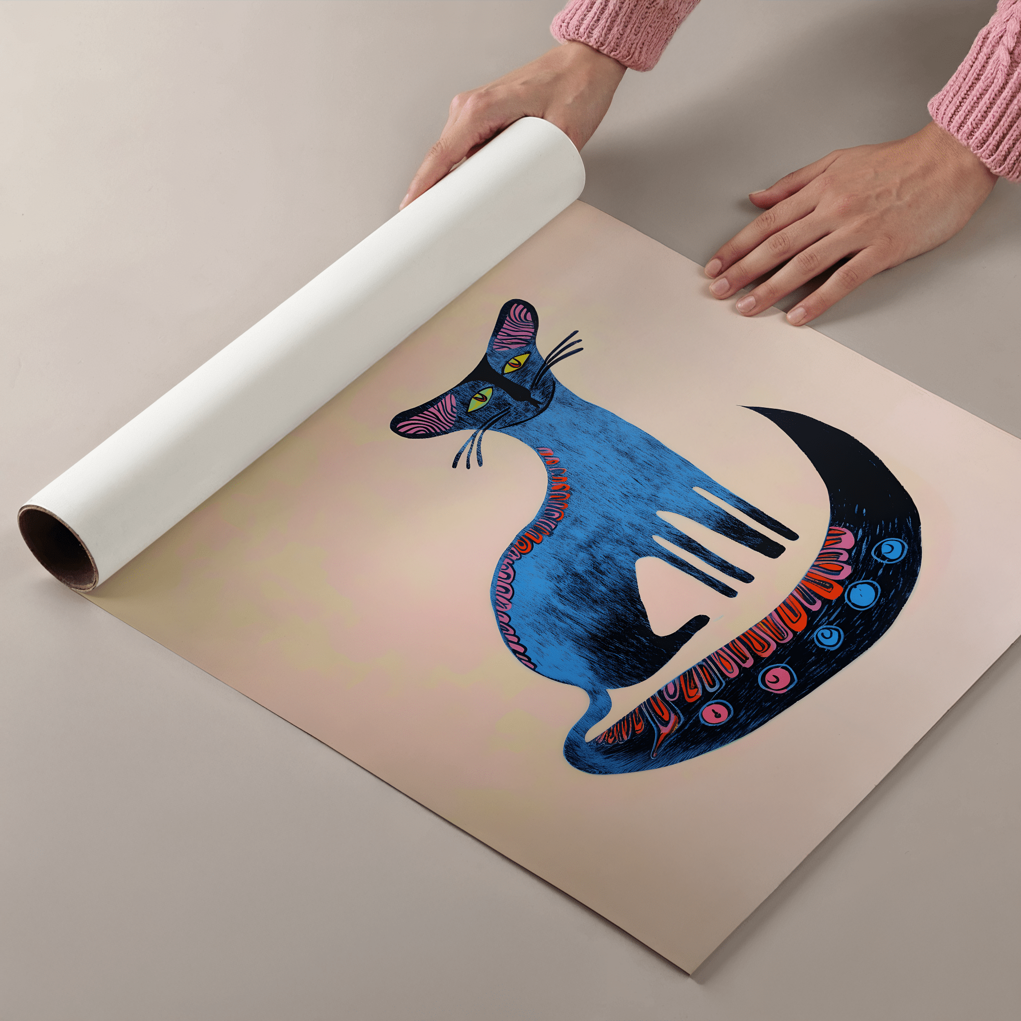 Celeste Whisker - Premium Semi - Glossy Poster - The House Of BLOC