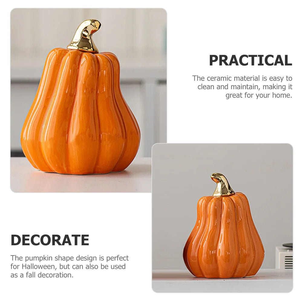 Ceramic Autumn Halloween Pumpkin Decoration - The House Of BLOC