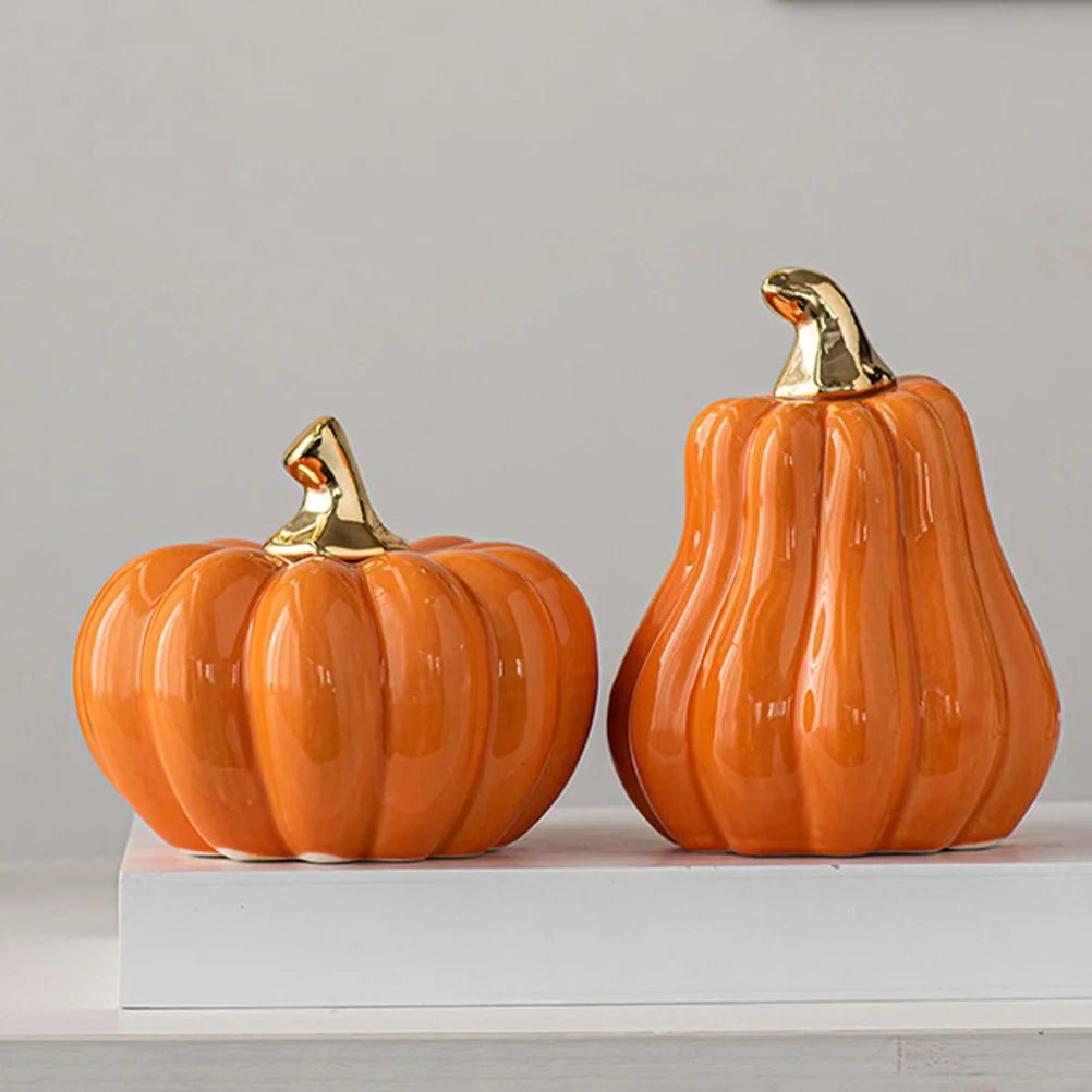 Ceramic Autumn Halloween Pumpkin Decoration - The House Of BLOC