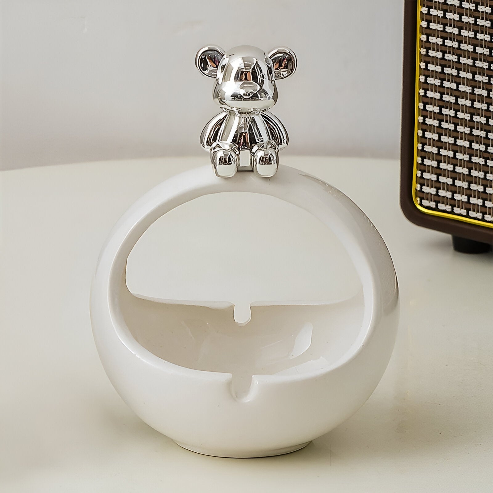 Ceramic Teddy Bear Ashtray - The House Of BLOC