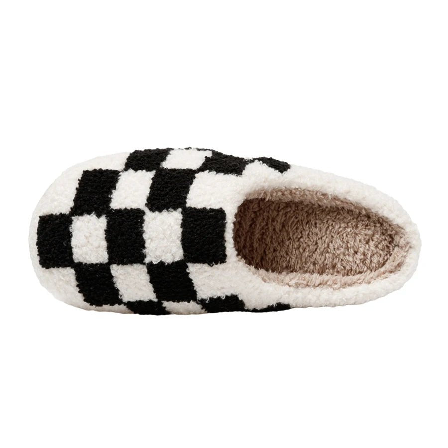 Checked Home Slippers - The House Of BLOC