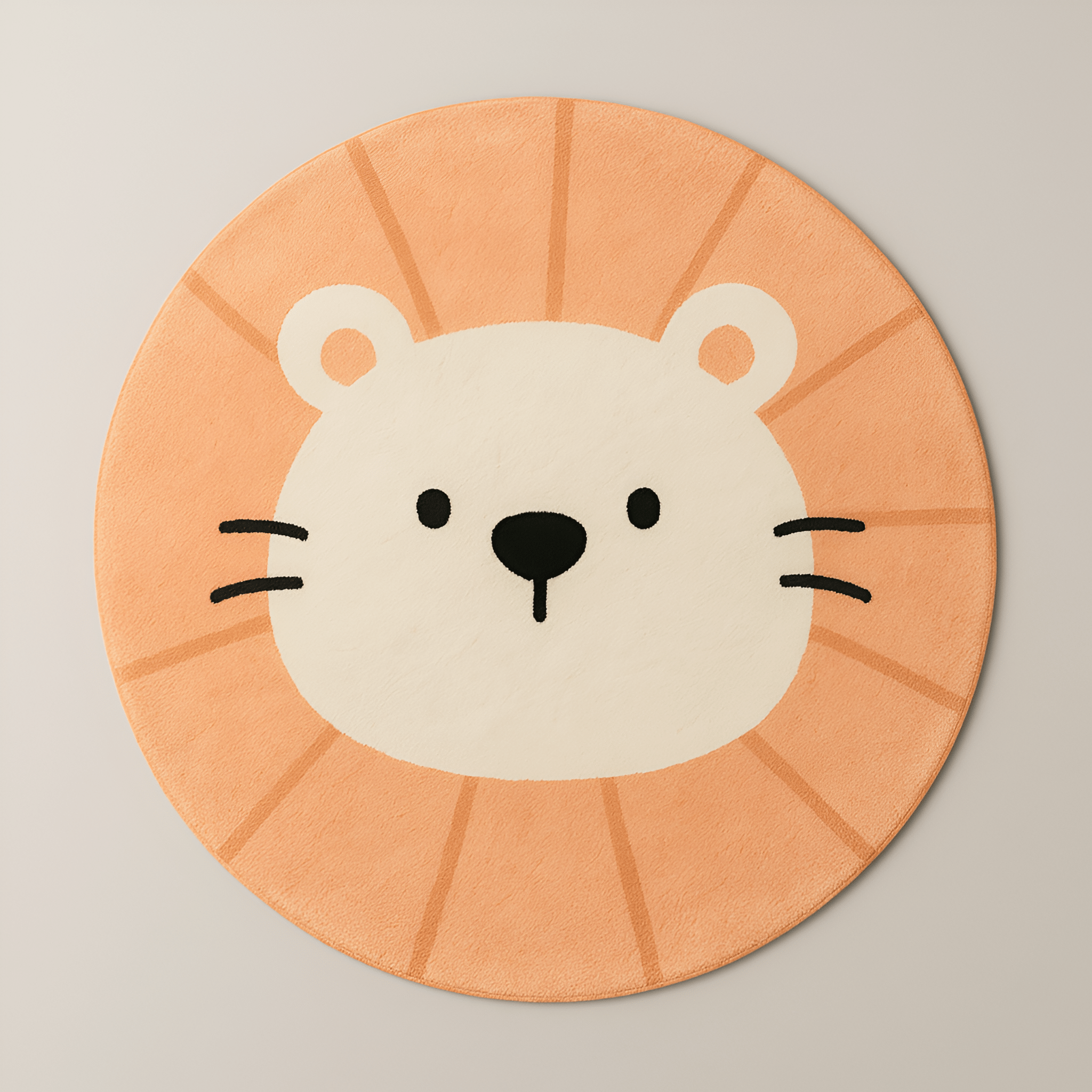 Children's Round Cartoon Bedroom Rug - The House Of BLOC