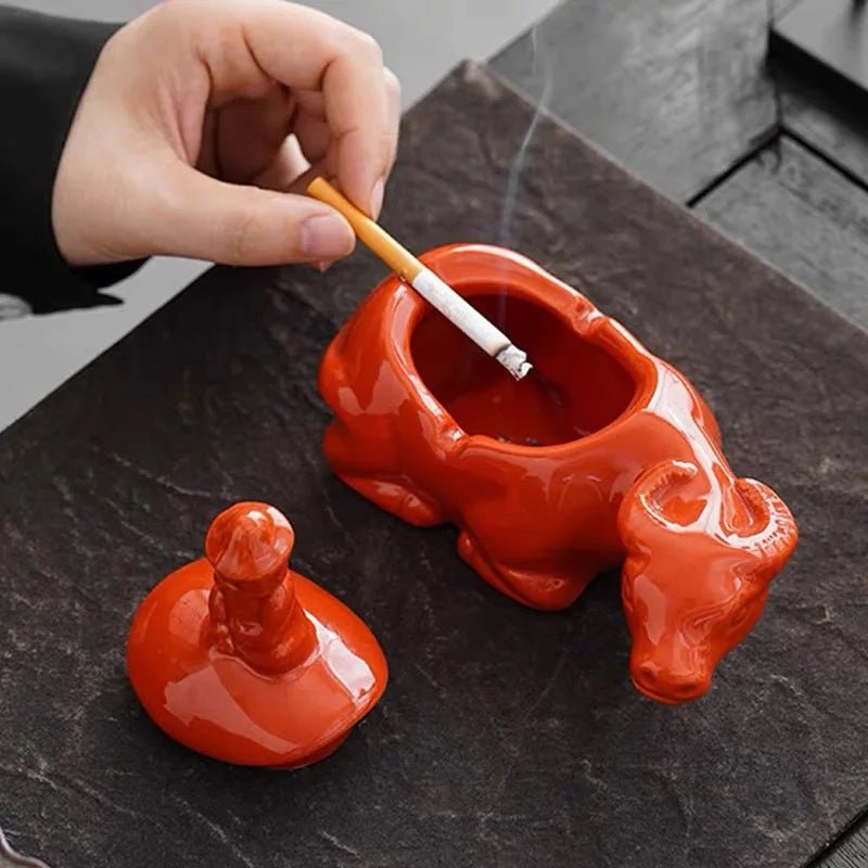 Chinese Style Cow Ashtray - The House Of BLOC