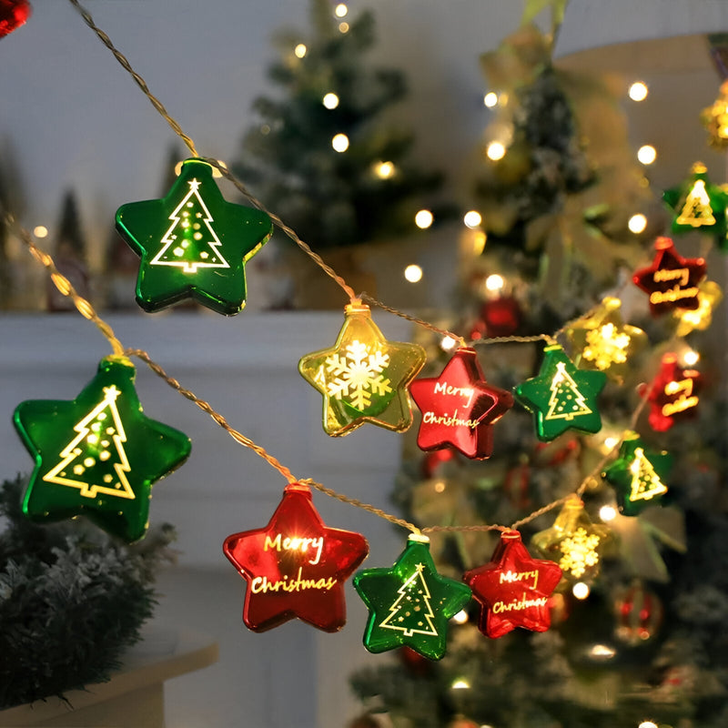 Christmas Baubles Fairy Light Garland - The House Of BLOC