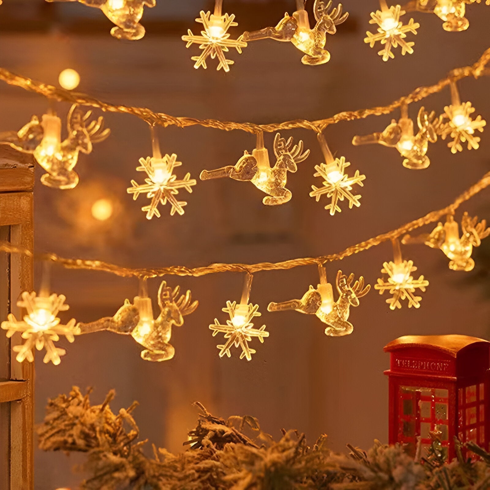 Christmas Decoration Fairy Light Garland - The House Of BLOC