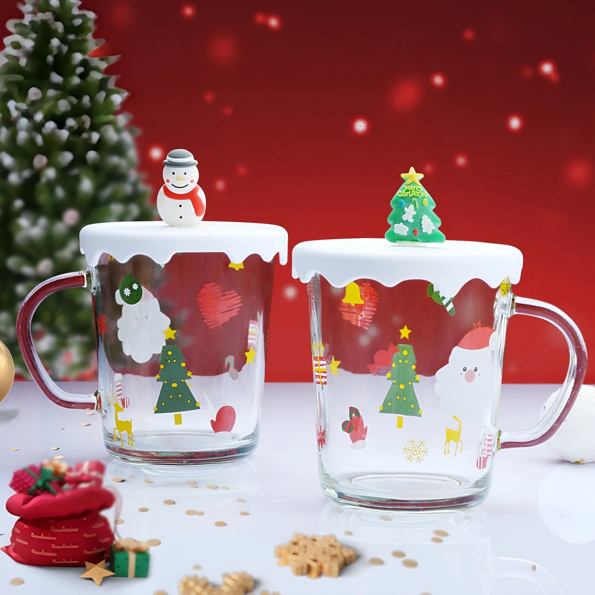 Christmas Mug With Snow Lid - The House Of BLOC