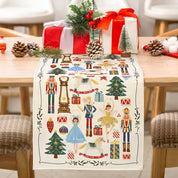 Christmas Nutcracker Linen Table Runner - The House Of BLOC