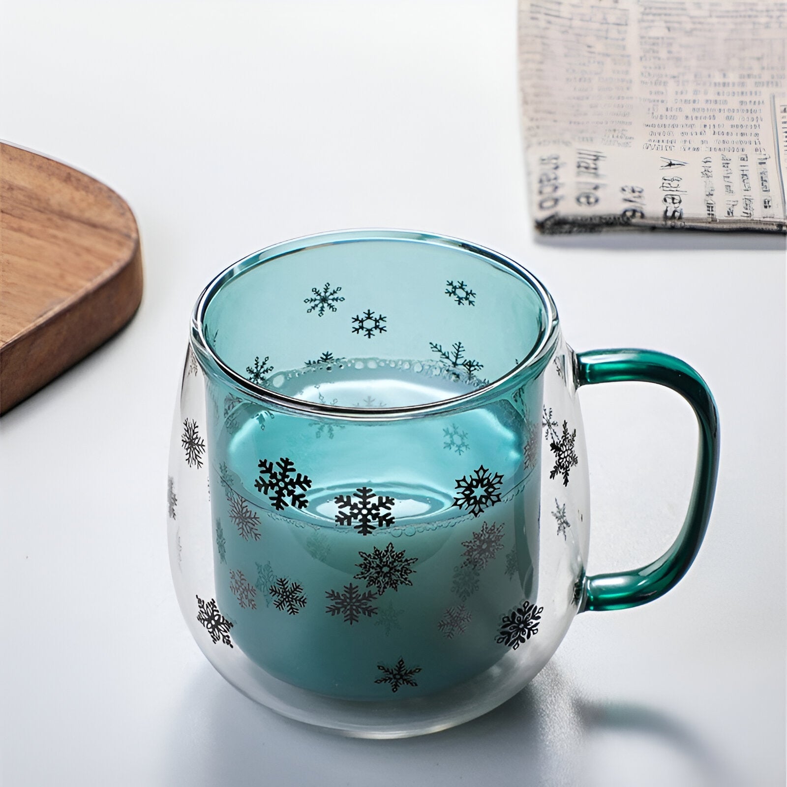 Christmas Snowflake Double Layer Coffee Mug - The House Of BLOC