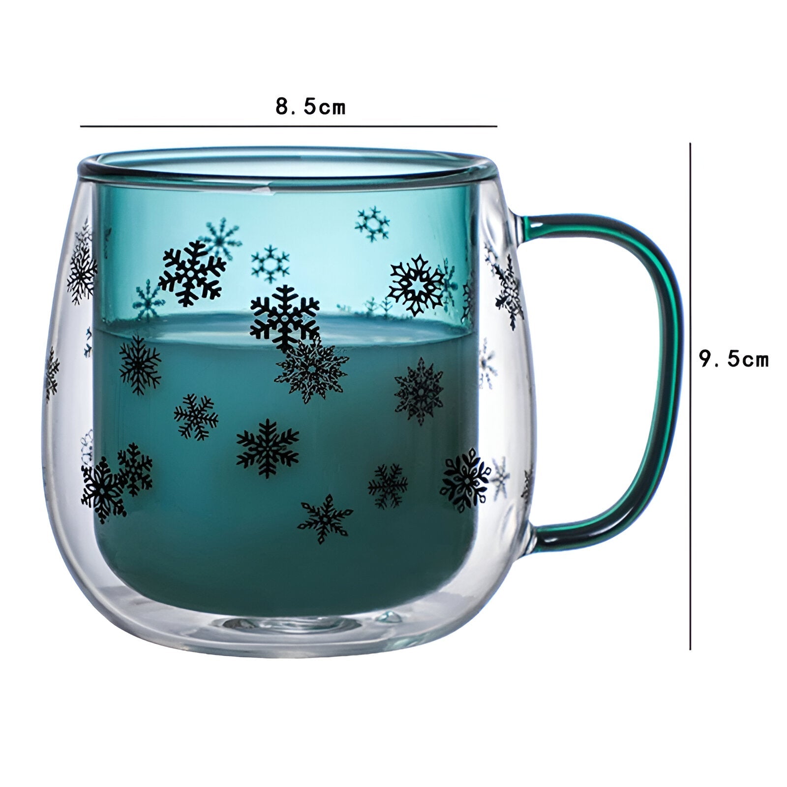 Christmas Snowflake Double Layer Coffee Mug - The House Of BLOC