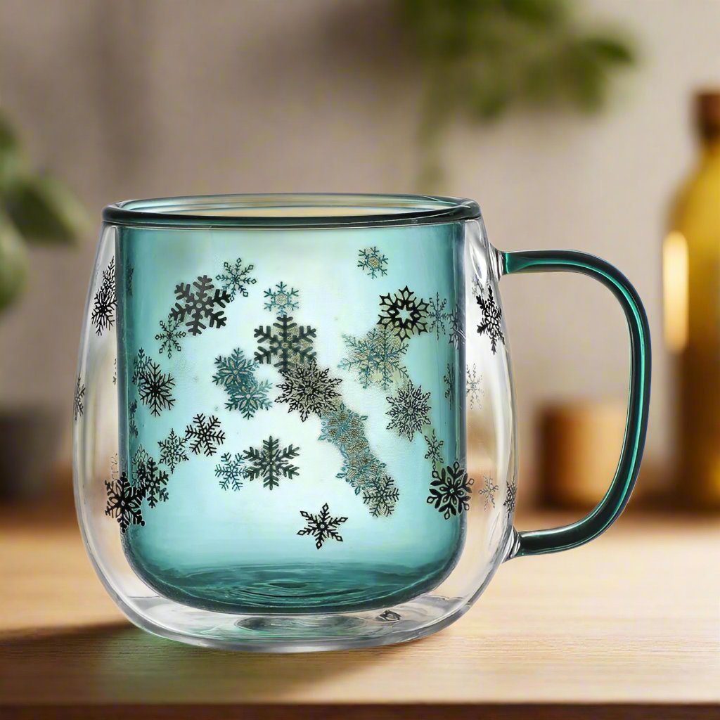 Christmas Snowflake Double Layer Coffee Mug - The House Of BLOC