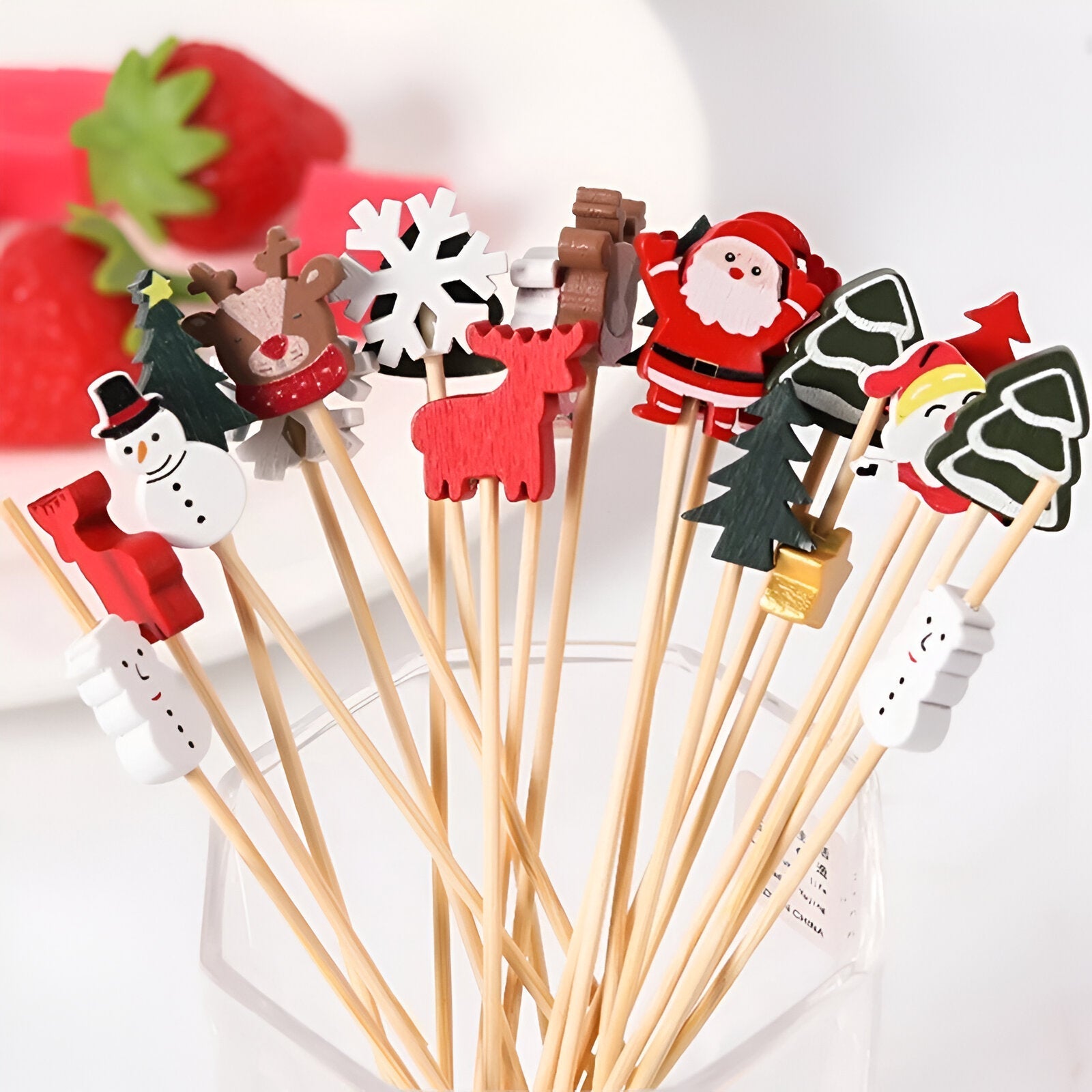 Christmas Themed Cocktail Sticks - The House Of BLOC