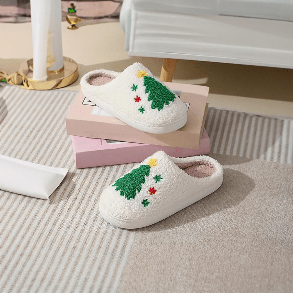 Christmas Tree Home Slippers - The House Of BLOC