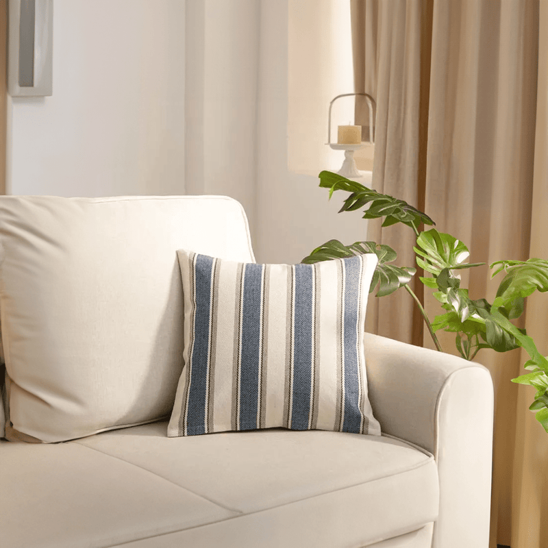 Classic Striped Linen Cushion Cover - The House Of BLOC