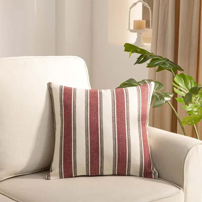 Classic Striped Linen Cushion Cover - The House Of BLOC