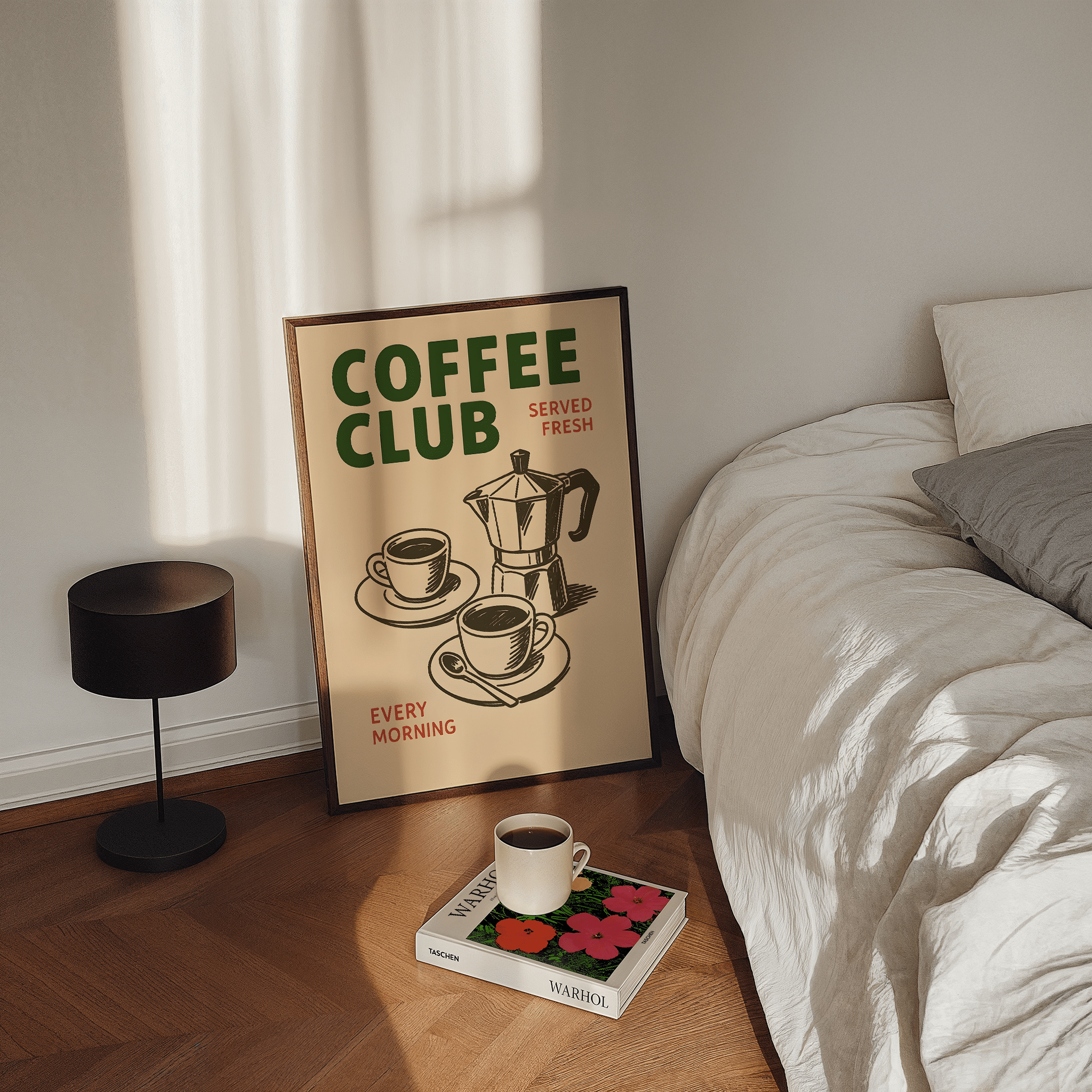 Coffee Club Poster - Premium Semi - Glossy Poster - The House Of BLOC