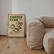Coffee Club Poster - Premium Semi - Glossy Poster - The House Of BLOC