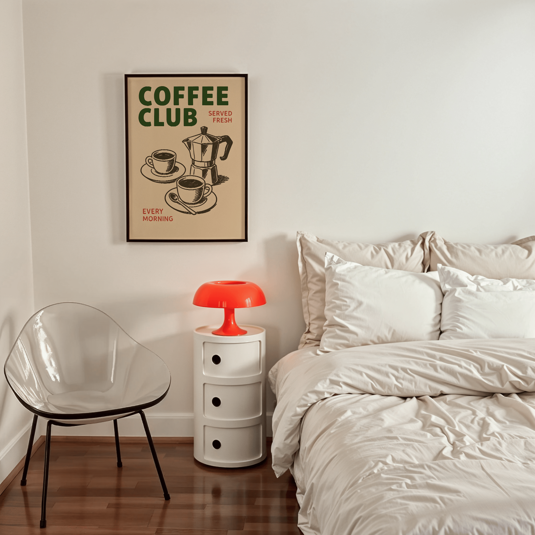 Coffee Club Poster - Premium Semi - Glossy Poster - The House Of BLOC