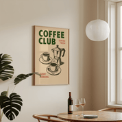 Coffee Club Poster - Premium Semi - Glossy Poster - The House Of BLOC