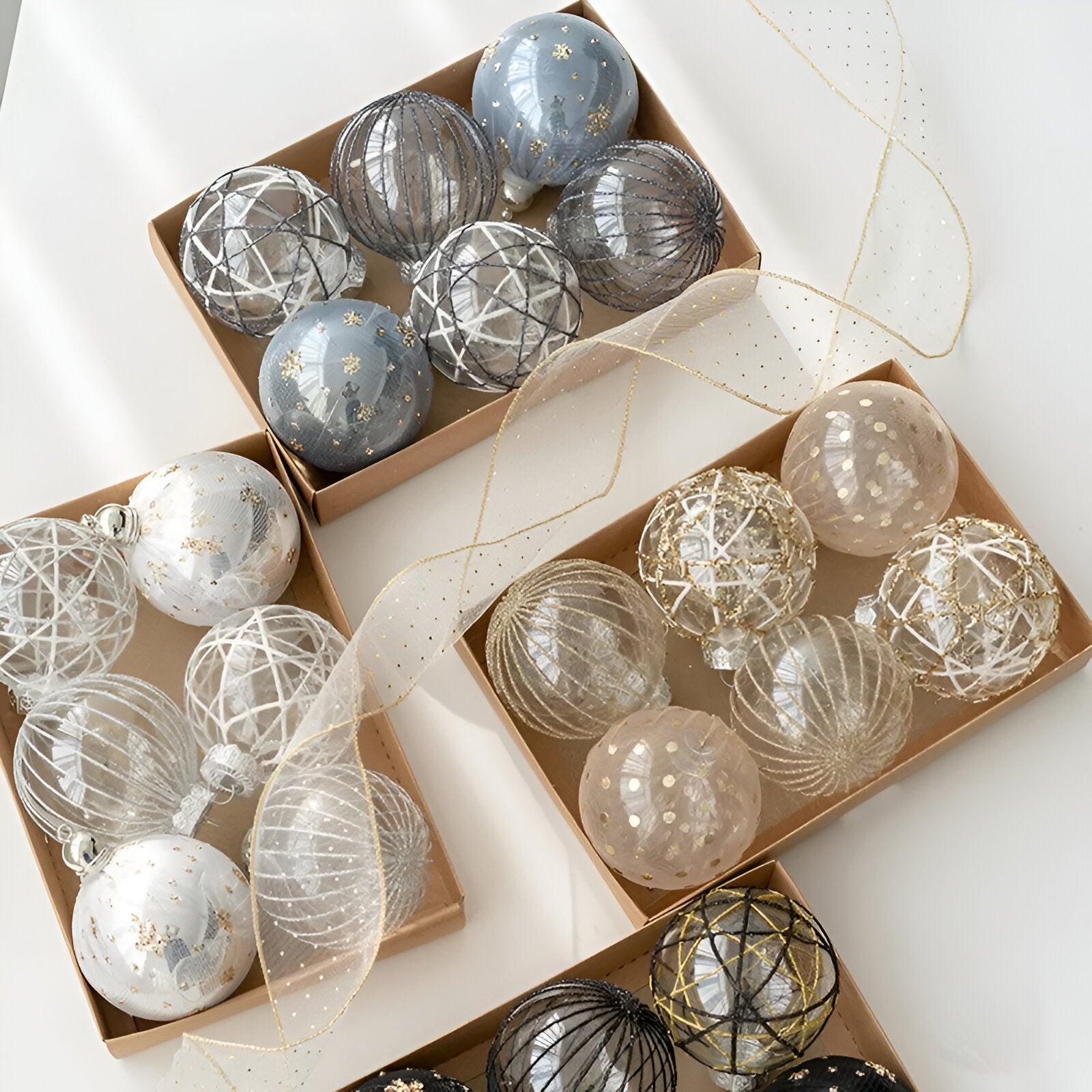 Coloured Christmas Tree Baubles - The House Of BLOC