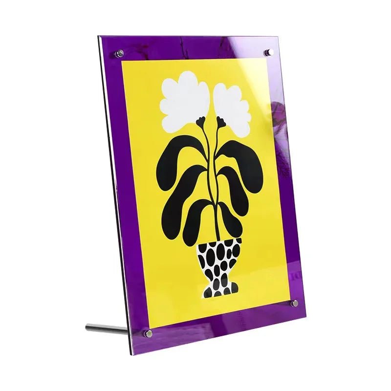 Coloured Frameless Picture Frame - The House Of BLOC