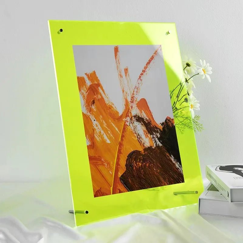 Coloured Frameless Picture Frame - The House Of BLOC