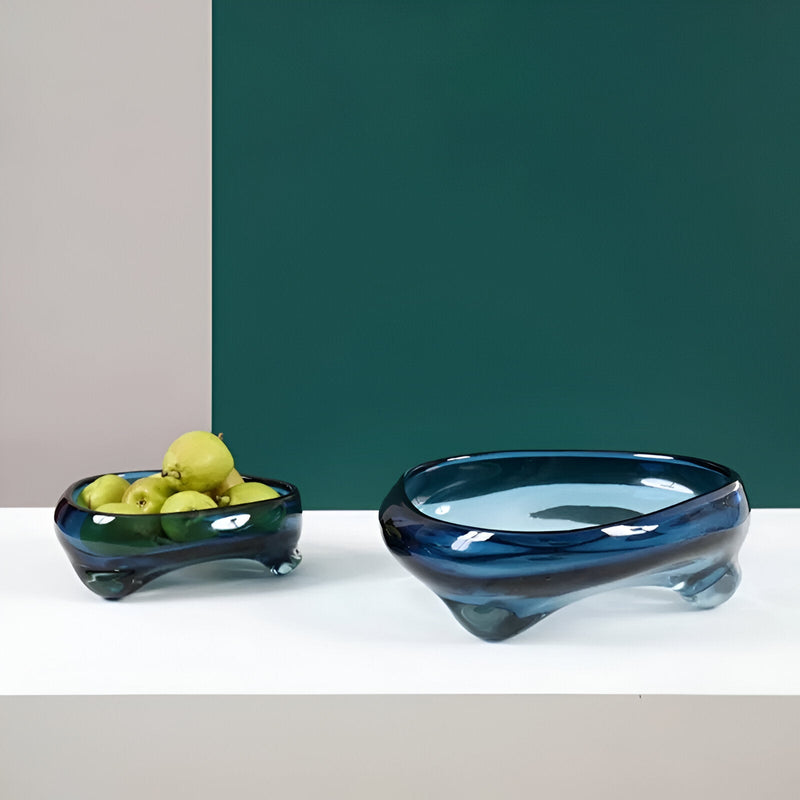 Coloured Glass Triangular Storage Tray - The House Of BLOC