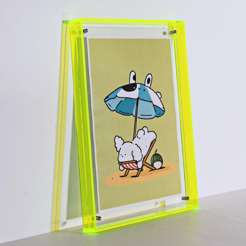 Coloured Transparent Acrylic Picture Frame - The House Of BLOC