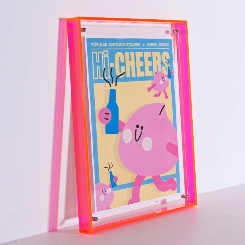 Coloured Transparent Acrylic Picture Frame - The House Of BLOC