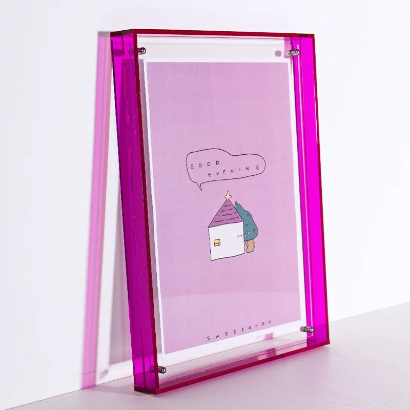 Coloured Transparent Acrylic Picture Frame - The House Of BLOC