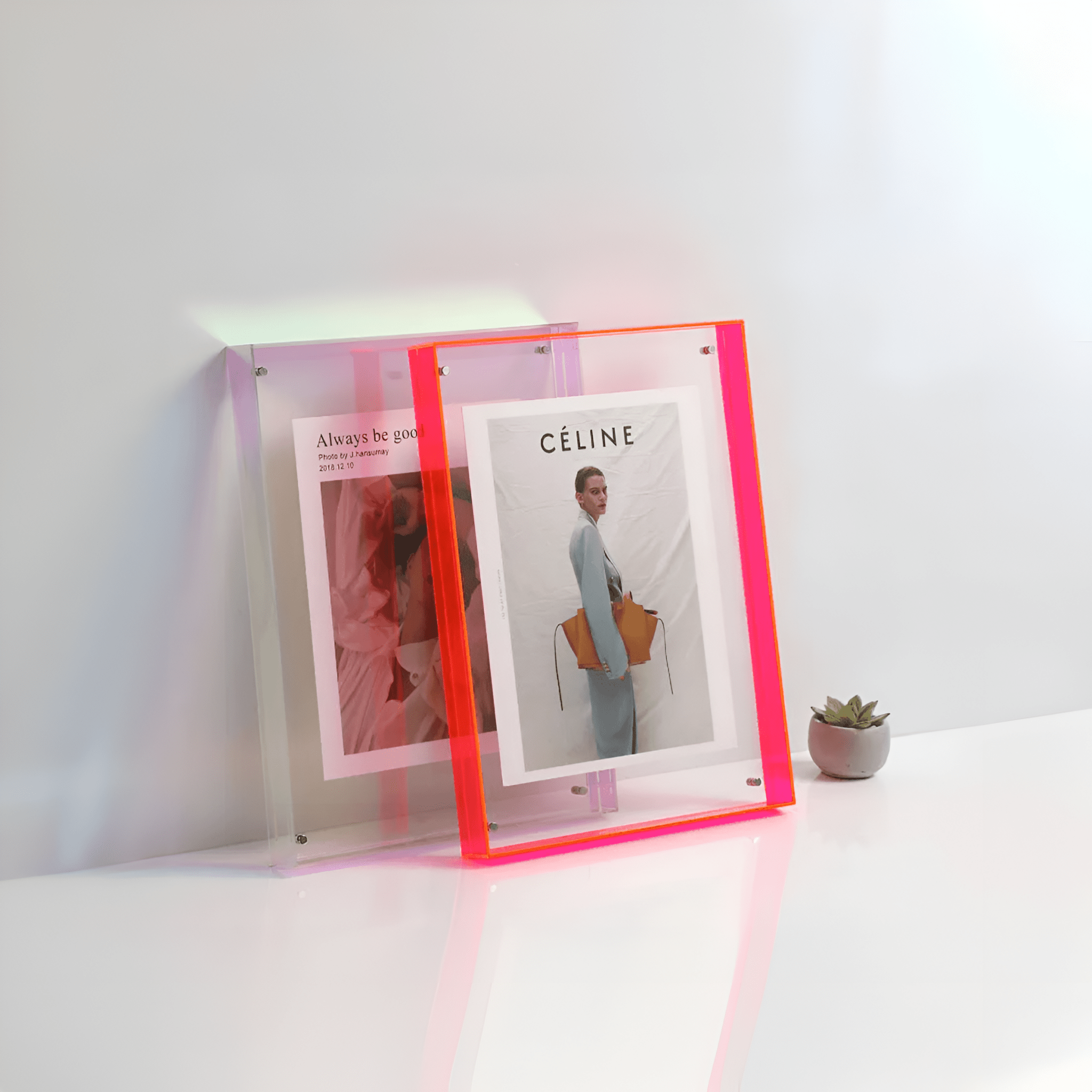 Coloured Transparent Acrylic Picture Frame - The House Of BLOC