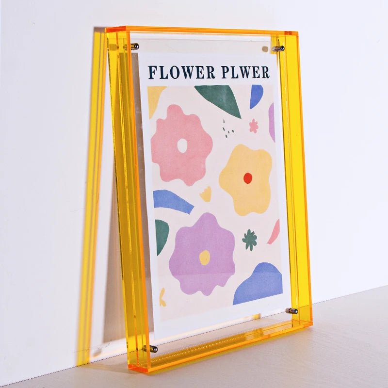 Coloured Transparent Acrylic Picture Frame - The House Of BLOC