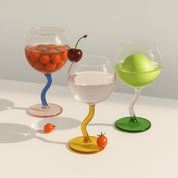 Coloured Twisted Stem Glass - The House Of BLOC