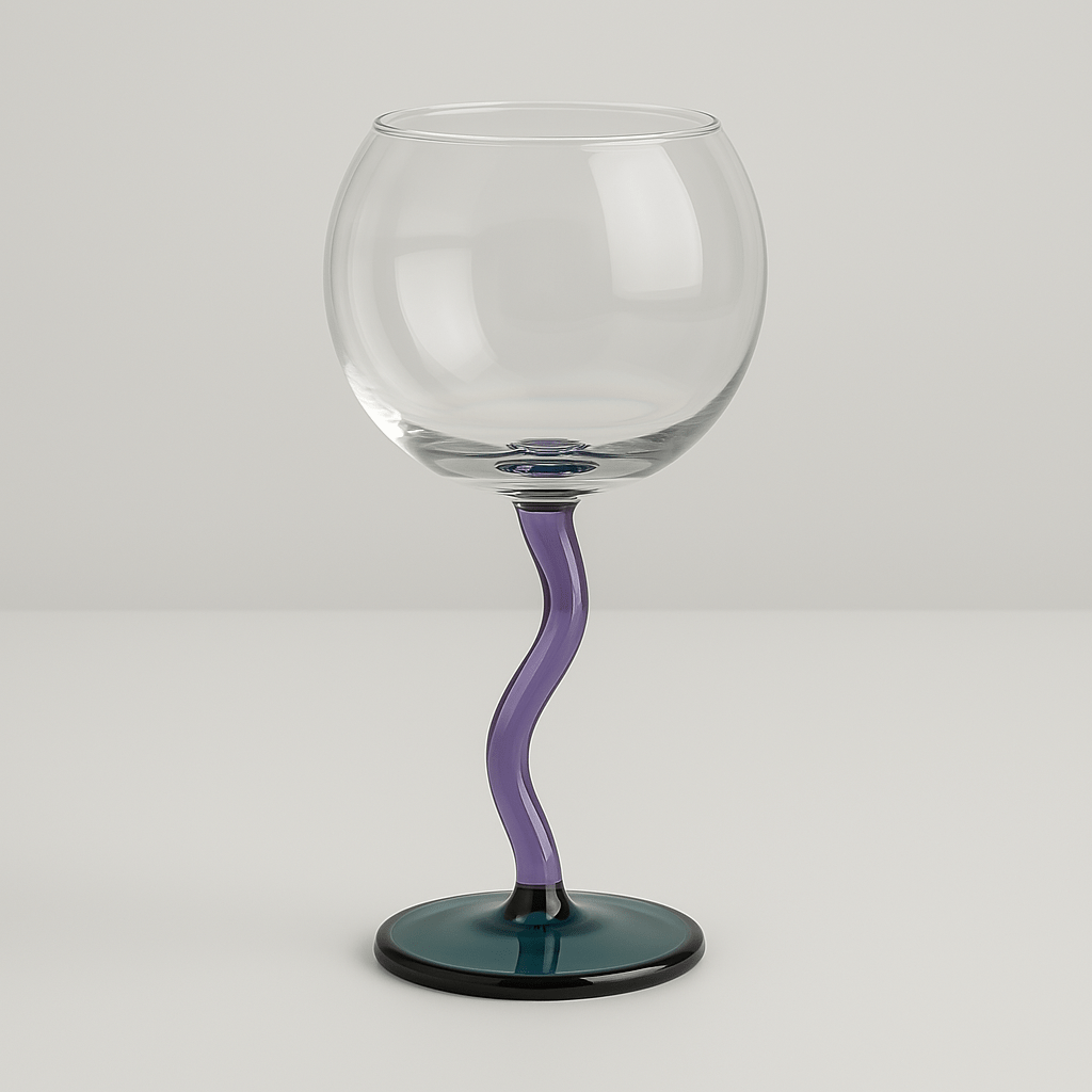 Coloured Twisted Stem Glass - The House Of BLOC