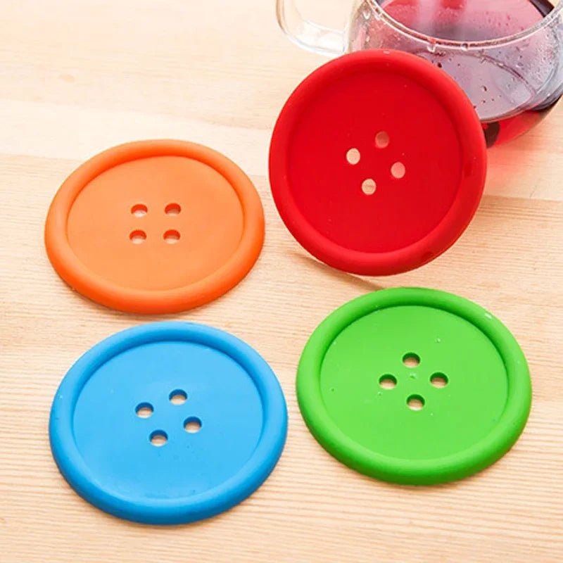 Colourful Button Design Coaster - The House Of BLOC