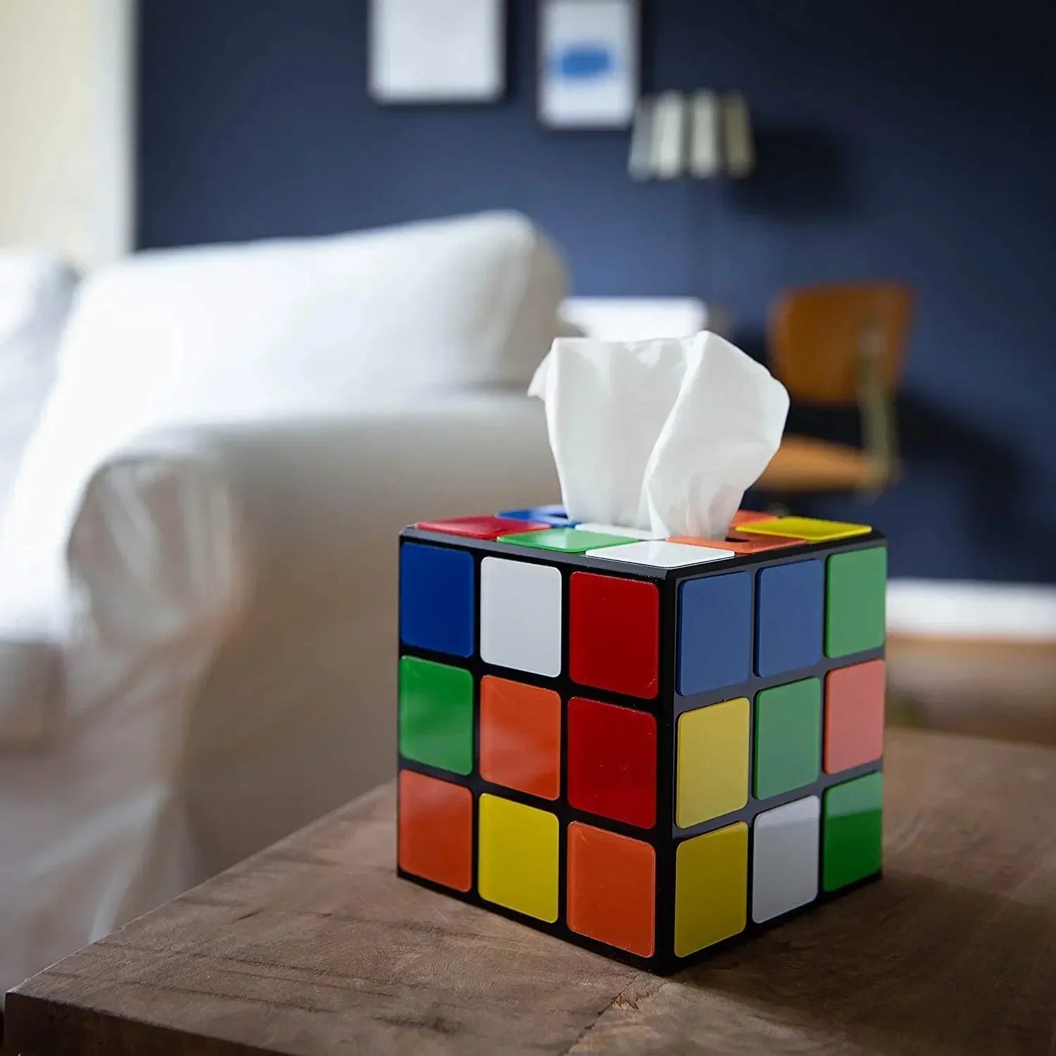 Colourful Magic Cube Tissue Box Holder - The House Of BLOC